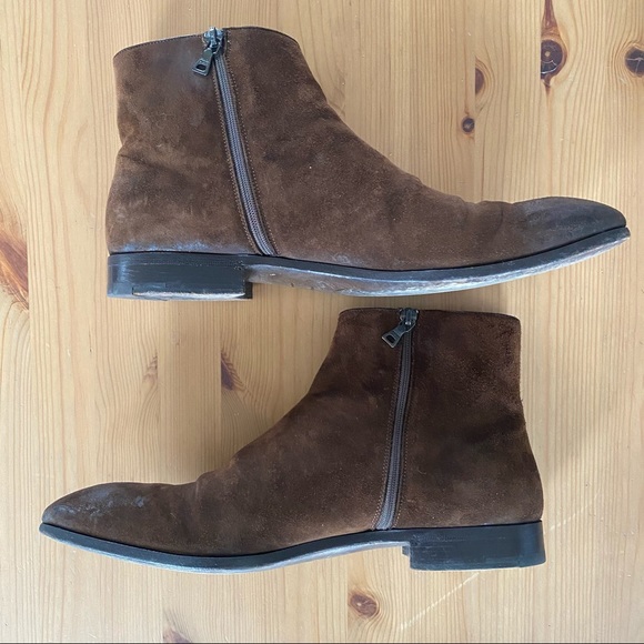 Prada Half Boof Ankle Zip Up Men’s Size 7.5 Retail: $1390 - Picture 4 of 10